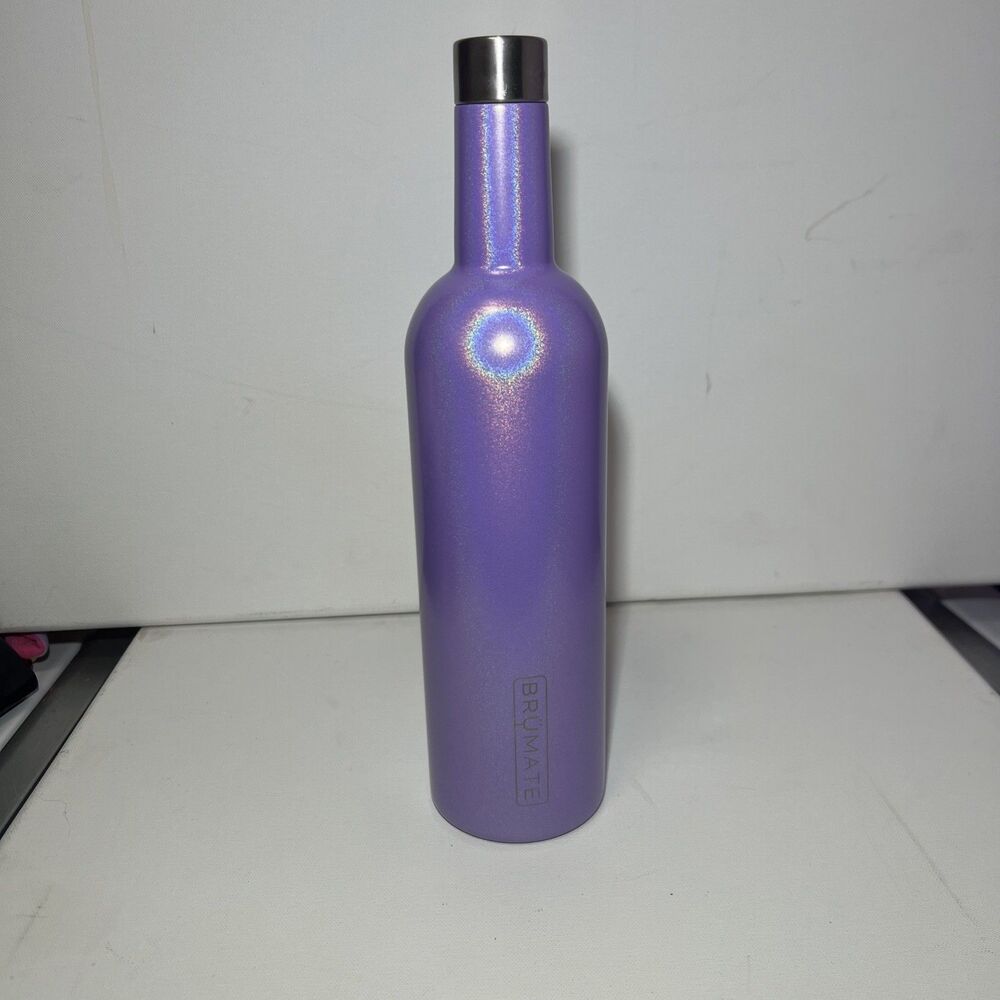 NEW BRUMATE WINESULATOR™ 25 OZ WINE CANTEEN | GLITTER VIOLET no box